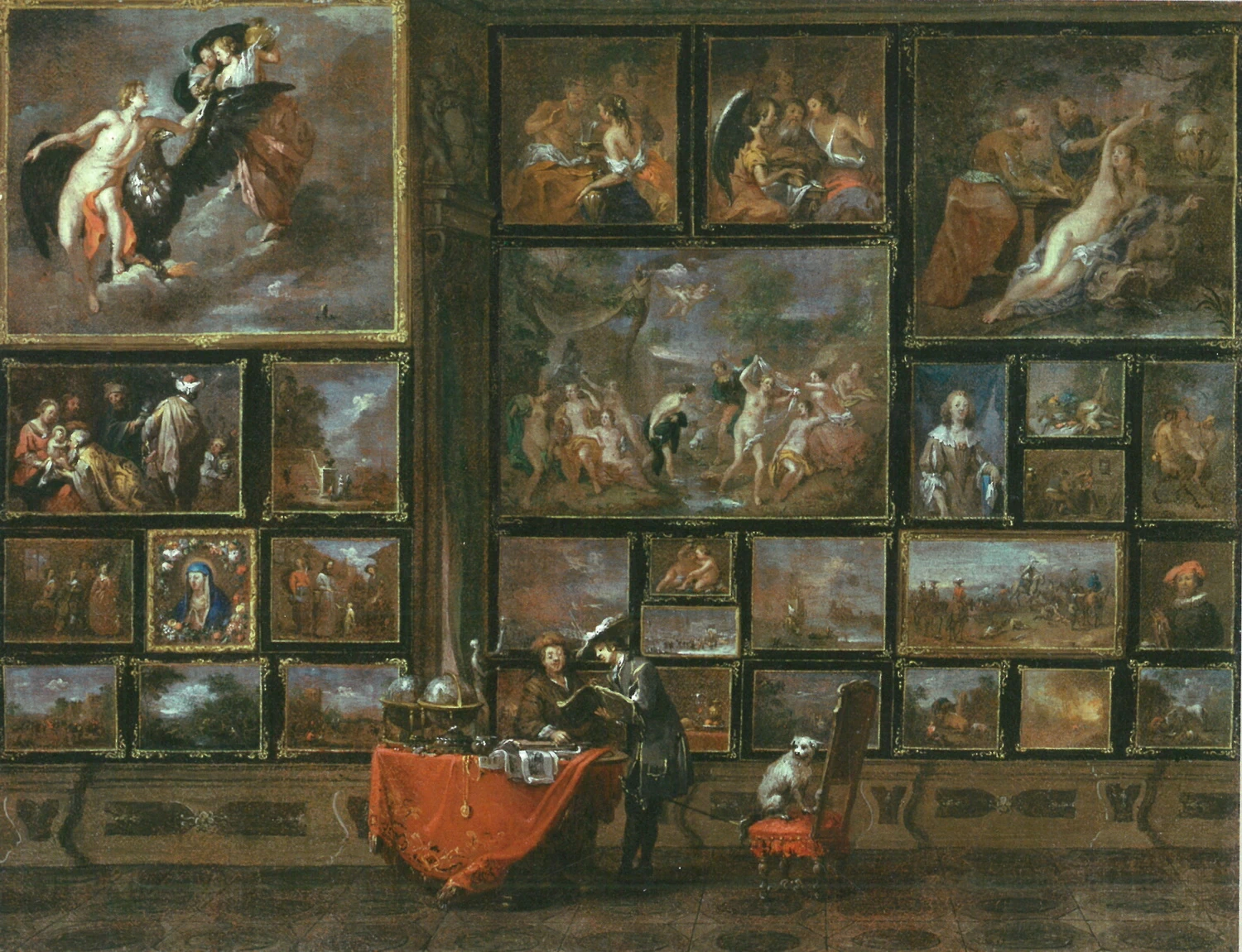 Interno di una galleria d'arte